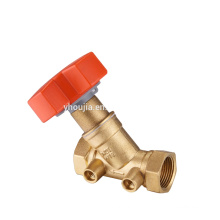 Top internal thread brass balancing valve